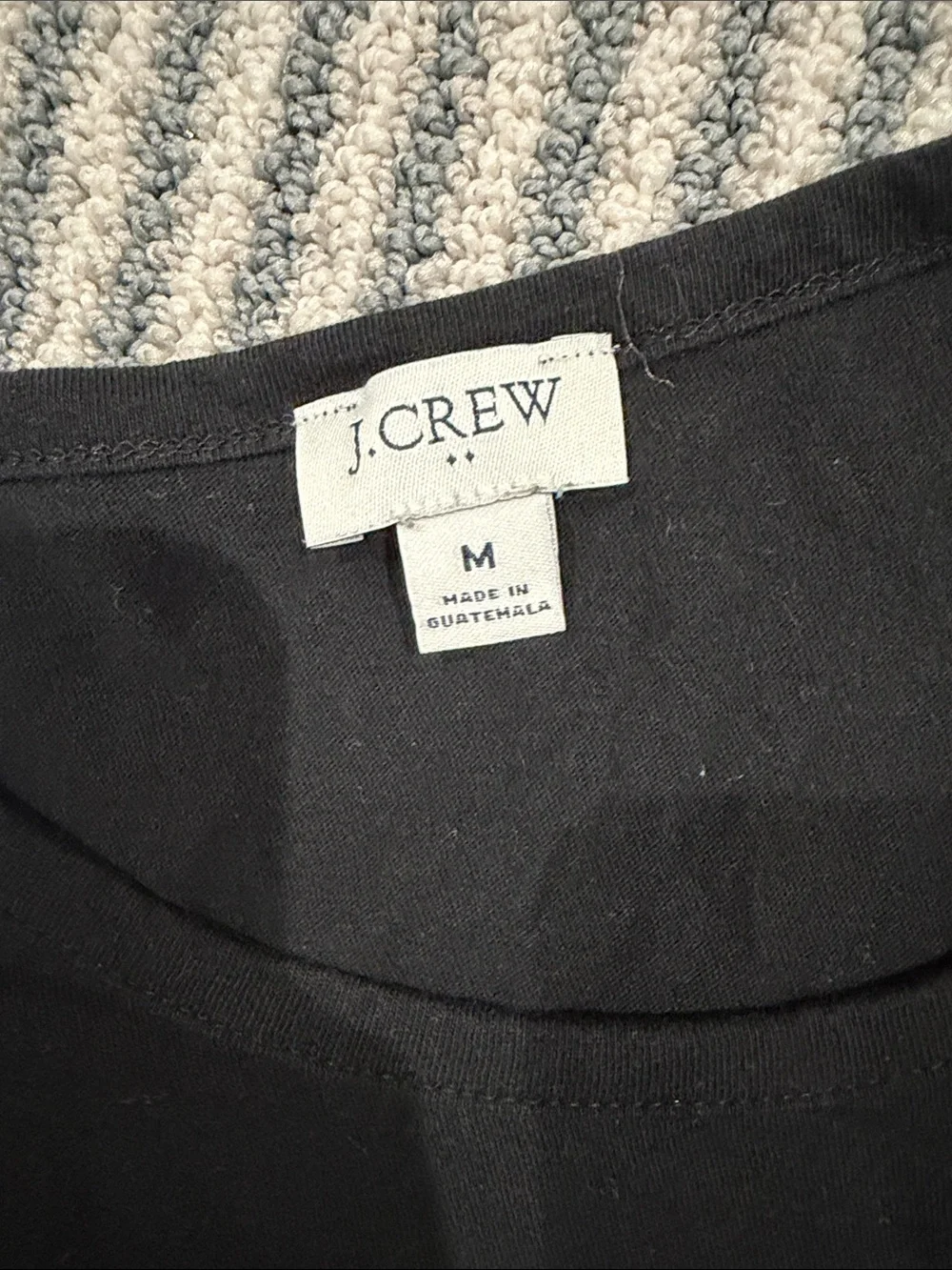 J. Crew Black Short Sleeve Crewneck Tee